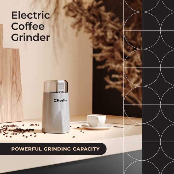☕️Mueller HyperGrind Precision Electric Spice/Coffee Grinder Mill☕️ ~Grey NWT - Picture 8 of 14
